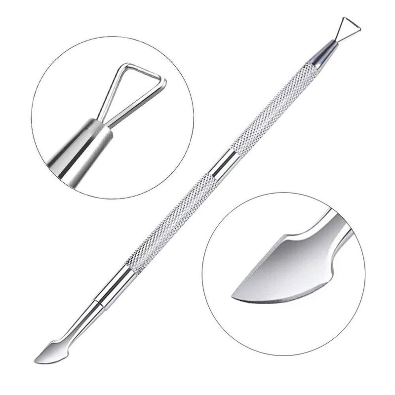Blueorchids Cuticle Pusher and Cutter - Nail Polish Remover - Stainless Steel Manicure Tool Set -Gel Nail Polish Peeler and Scraper - Nail Care Stick - Pedicure Kit for Fingernail and Toenail - Image 5